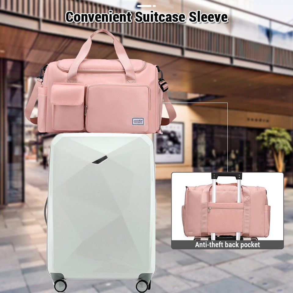 Sports Gym Bag Duffel Bag with Shoe Compartment Weekender Travel Bag