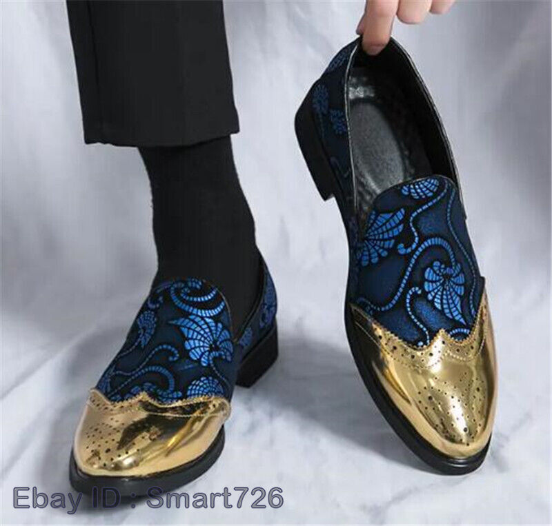 dress shoe loafers men with gold Men's Gold Glitter Shoes Loafers