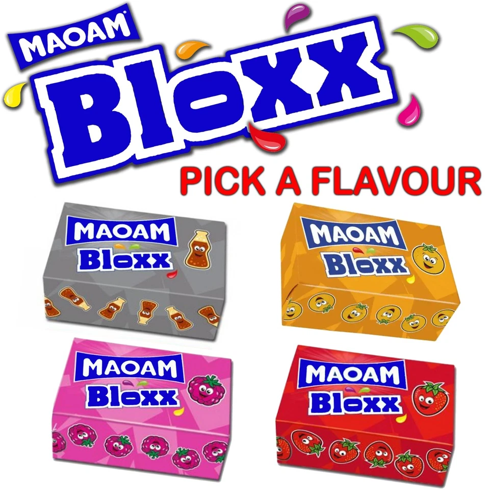 Haribo MAOAM BLOXX Soft Chews Fruit Sweets Kids Candy Party Mix Bag Favours Blox