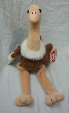 TY Beanie Baby STRETCH THE OSTRICH 11" Plush STUFFED ANIMAL Toy 1997