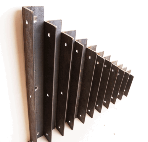 Alcove Shelf Brackets - Steel - Pair - Many Sizes Available - Scaffold Board - Picture 6 of 7