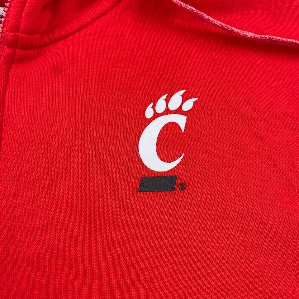 Cincinnati Bearcats Hoodie Men XXL 2XL Red Nike Full Zip Sweatshirt Jacket * - Image 3 of 4