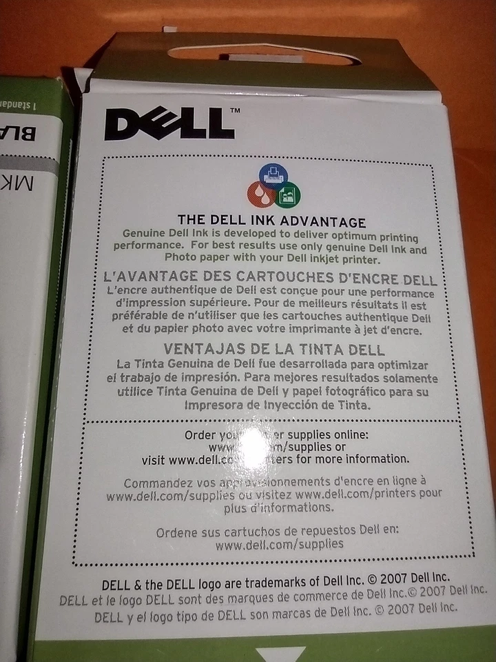 2-pack Genuine Dell 9 Black MK990 Ink Cartridges For 926 V305 V305w Printers - Image 2 of 4