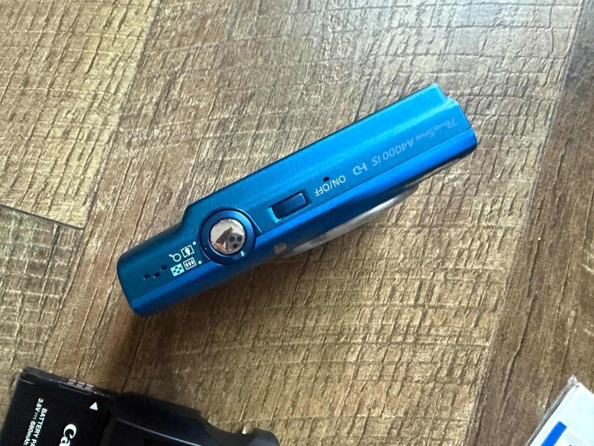 Canon PowerShot A4000 IS 16.0MP Digital Camera - Blue for sale