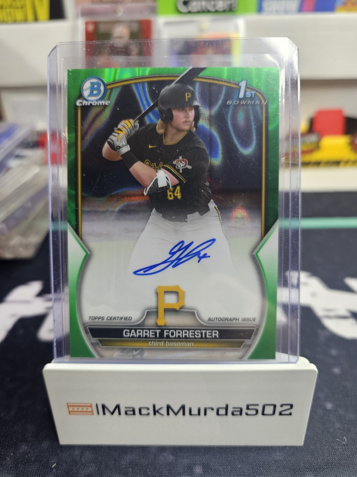 2023 Bowman Chrome 1st - Garret Forrester Green Auto /99 (RC)