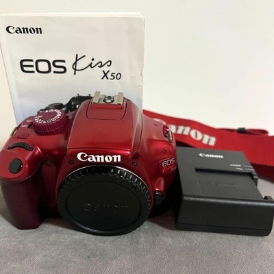 Canon EOS Kiss X50 Digitale Spiegelreflexkamera Rot Selten Aus Japan