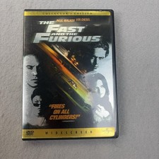 Fast And The Furious DVD Collector's Edition 2001 Paul Walker Vin Diesel