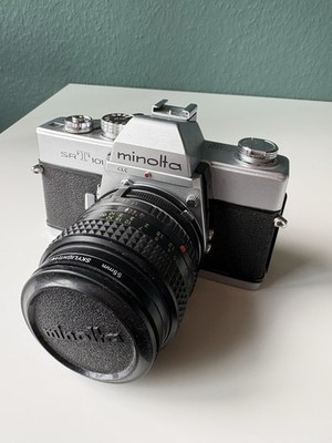 Minolta SRT 101 Spiegelreflexkamera Objektiv MC-Rokkor PF 1:1,7 f:55mm