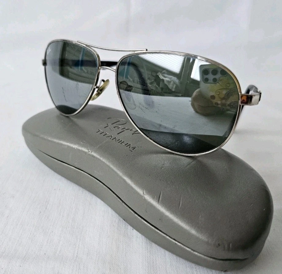 Ray ban Sonnenbrille RB 8313/ 003/40 Silber Sunglasses Vintage 140/3N - Bild 4 von 4