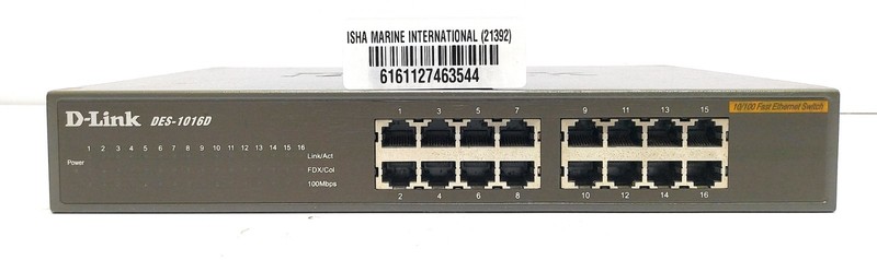 D-Link DES-1016D 16-Port 10/100 Unmanaged Fast Ethernet Switch