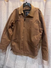 Heavy workman’s coat with 4 deep pockets plus extra in excellent condition siz