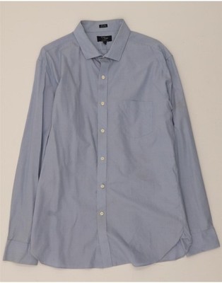 J. CREW Herren Thompson Hemd Größe 17 1/2 XL Blau Baumwolle CW73