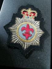 Vintage M&uuml;tzenabzeichen British Army - handgestickt