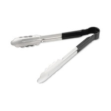 Carlisle 60756003 9.5 in. Stainless Steel Dura-Kool Tongs - Silver/Black New
