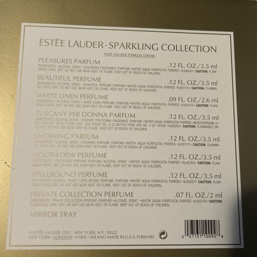 Vintage Estee Lauder Sparkling Collection 8-Vial in Original Box-.07-.12 - Picture 2 of 14