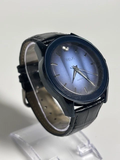 Relógio social masculino Relic by Fossil Diamond Accent azul modelo: ZR77281 - Imagem 2 de 4