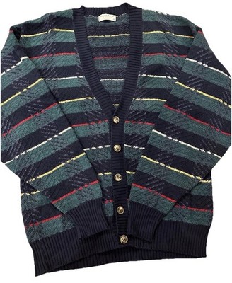 Tricots St Raphael Mens Button up Wool Vintage Retro Style Cardigan Sweater L