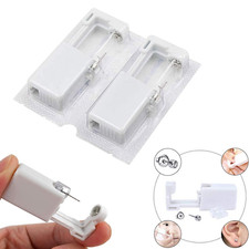 PAIR DIY Piercing Kit Steel Earrings Sterilized Disposable Ear Gun Piercer Stud