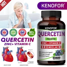 Quercetin + Bromelain + Zinc - Immune Support Supplement, Antioxidant