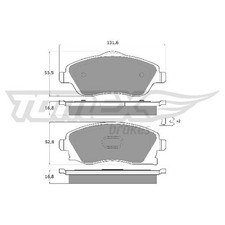Satz Bremsbeläge 23979680 Bremsklötze vorne für Opel Corsa C X01 Meriva A X03