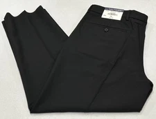 Nautica Men's Ceylon Active Stretch Micro-Stripe Suit Pants, Black/Noire, 36X29