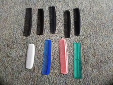 Vintage Combs Plastic Hair Pocket Comb Lot of 9 Misc Colors Unbranded