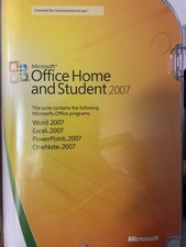 Microsoft Office Home And Student 2007 With CD Product Key for 1 PC ONLY Tested