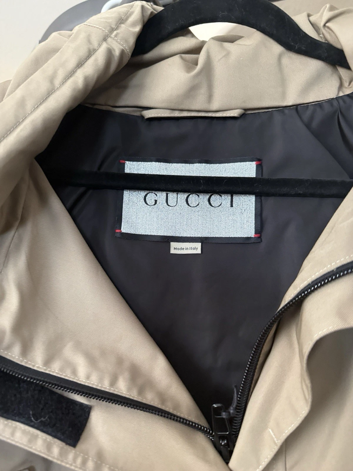 Gucci Parka Donna Arancione X Balenciaga The Hacker Cotone Tecnico TAGLIA 38 IT
