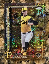 2025 Topps Gilded Baseball PAUL SKENES Rookie Cup Card #30 Gold Mini-Diamond /50