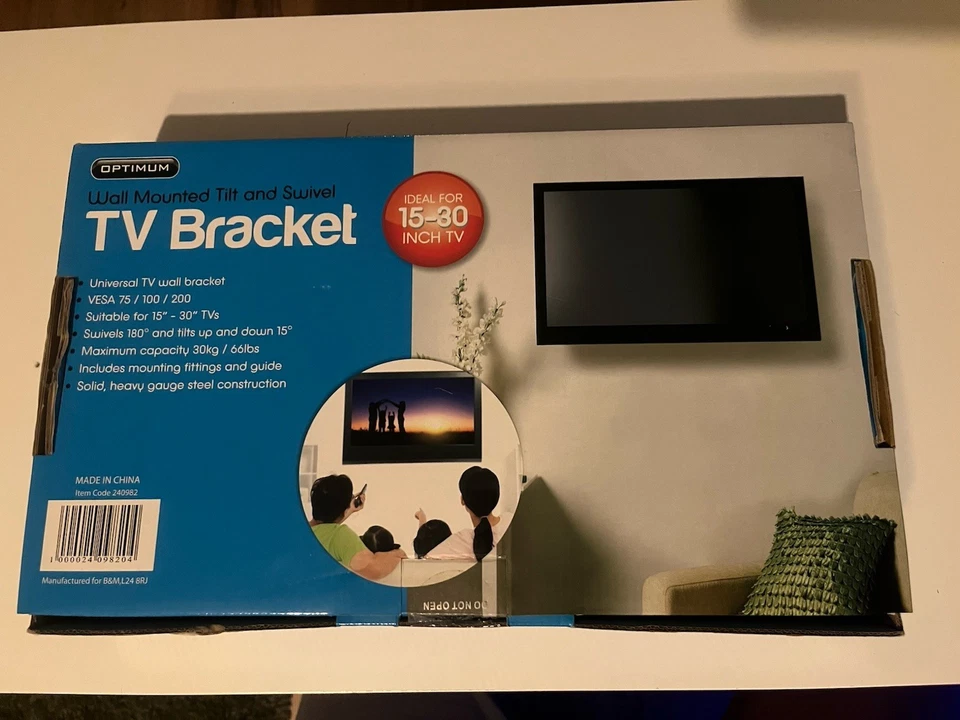 Wall Mounted TV bracket Tilt And Swivel Brand New 15-30 Inch - Image 2 of 3