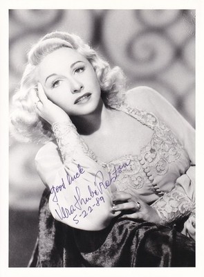 Vera Ralston Originalautogramm auf Großfoto