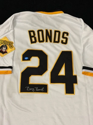 Barry Bonds Signed Pittsburgh Pirates Baseball Jersey with COA