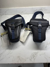 Two NOS Kalimar VTG Compact Small Travel Camera Cases Bag Belt Loop
