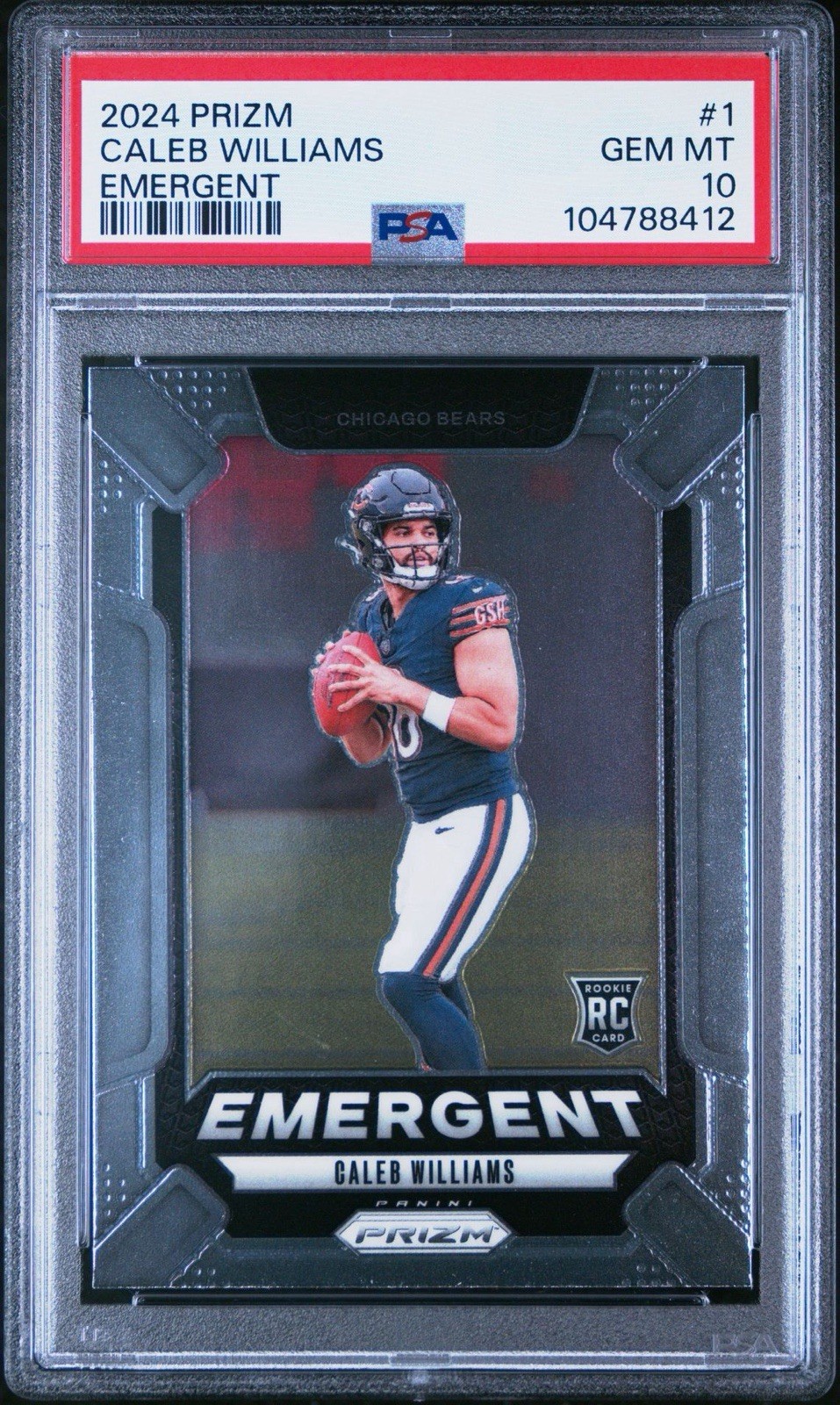 Caleb Williams Panini Prizm Emergent #1 Base