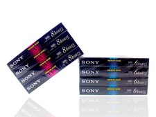 Lot of 8, Sony Premium Grade Blank VHS Tapes VCR T-160  T-120 4 Each New Sealed