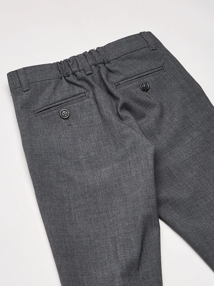 Pantalón bielástico delantero plano gris jaspeado talla 14 Calvin Klein para niños Foto 4 de 4