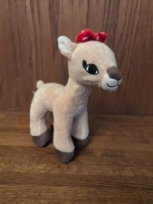 Dan Dee Clarice Rudolph The Red Nose Reindeer Light Up Singing Stuffed 8" Plush