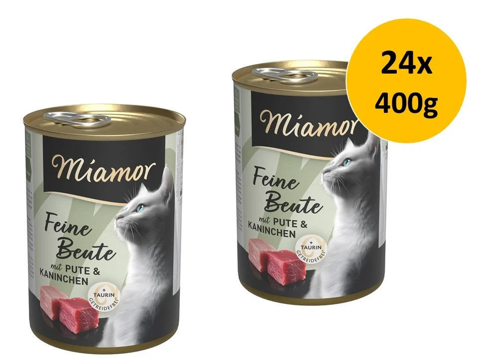 FINNERN GMBH & CO. KG Miamor Feine Beute Pute & Kaninchen | 24x 400g Sparpackung