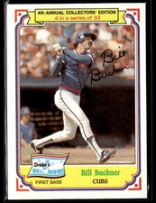 1984 Topps Drake's Big Hitters #4 Bill Buckner Baseball Card 0403M