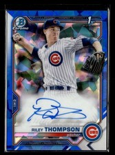 2021 Bowman Sapphire Edition Riley Thompson Auto Autograph #BSPA-RT UX4028