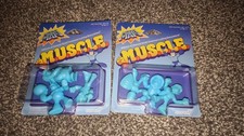 Mega Man MUSCLE Figures 2x 3 Pack Blue Sealed MEGAMAN Super 7 Capcom 