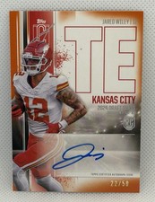 2024 Topps Signature Class #RCA-JW Jared Wiley Rookie Auto Variation Orange /50