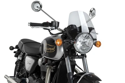 Puig New Generation Sport pour Triumph BONNEVILLE T100, entre autres Transparent - Photo 1/4