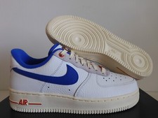 WMNS NIKE AIR FORCE 1 07 LX WHITE-BLUE "COMMAND FORCE" SZ 10 DR0148-100 