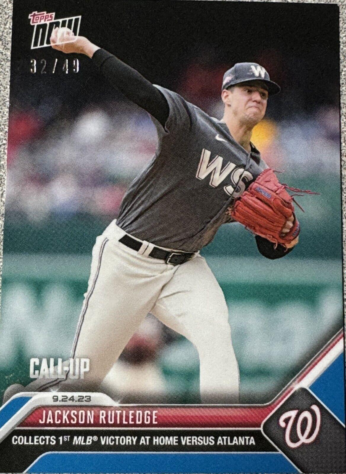 2023 Topps Now - Call-Up Jackson Rutledge #914 Purple /25 (RC) for sale ...