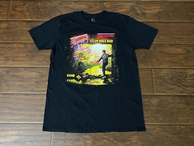 Official Elton John Mens 2019 Farewell Yellow Brick Road Tour T-Shirt Size L