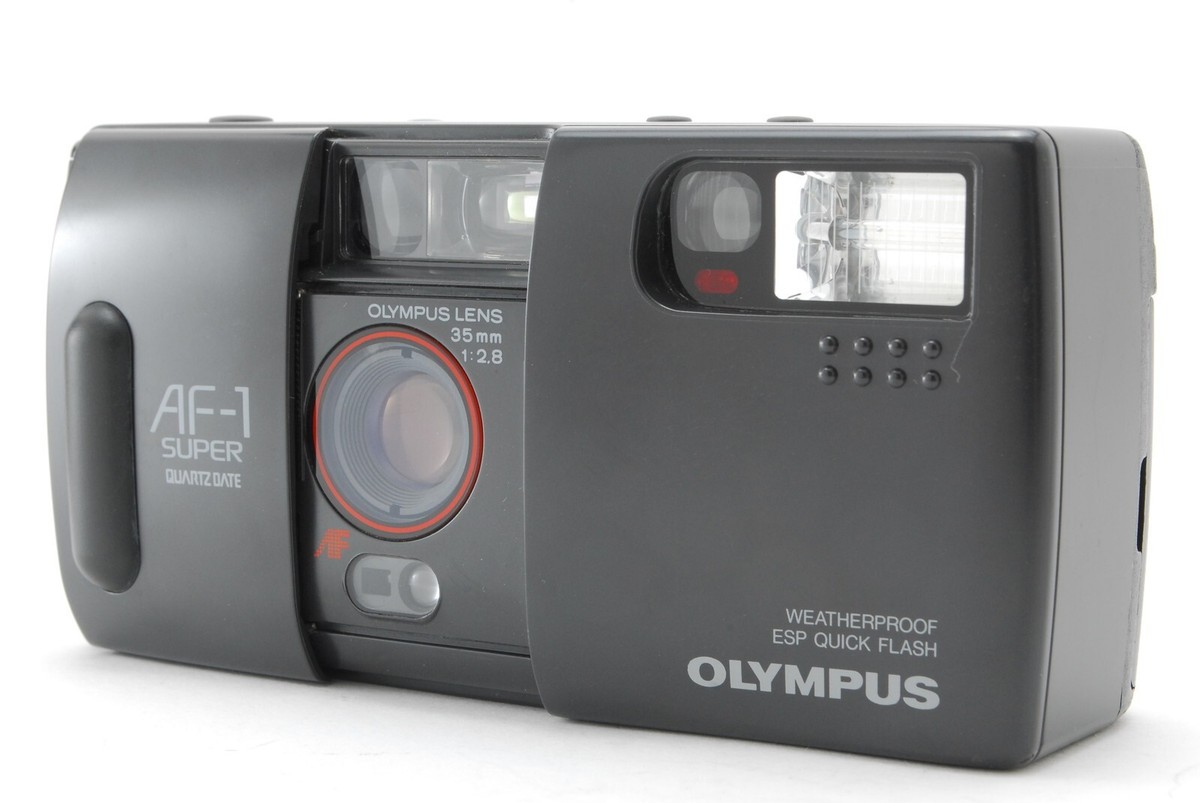 【C-121】動作品 OLYMPUS AF-1 SUPER QD EXC+5 w/Strap] OLYMPUS AF-1 Super QD AF 35mm Point & Shoot