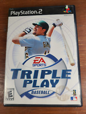 Triple Play Baseball (PS2 PlayStation 2, 2001) Complete w Manual CIB Black Label