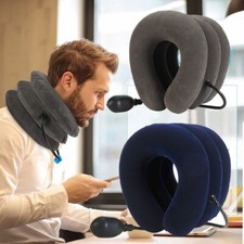 Neck Support Cushion Inflatable Air Cervical Neck Traction Device Body Relaxing