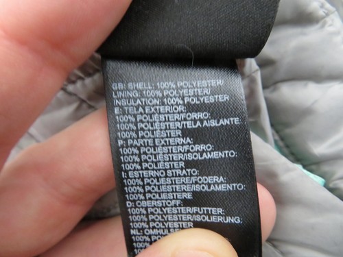 The North Face Mossbud Reversible Quilted Jacket Girls XL Women's XS Fleece Coat - Picture 14 of 15